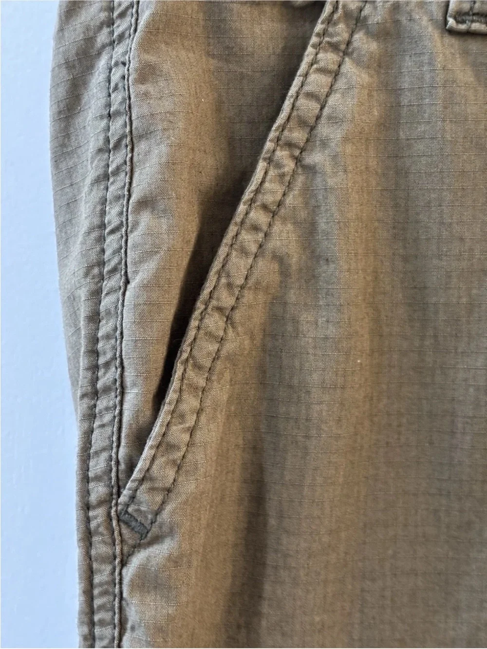 Hei Hei Anthropologie Olive Green Cargo Capri Pants Tie Hem Women’s 6